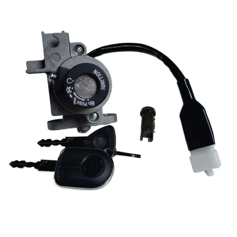 

Полный замок зажигания для скутера, переключатель зажигания для Peugeot Django QP150T-C QP150T-2C QP150T-3C QP5, набор запасных частей