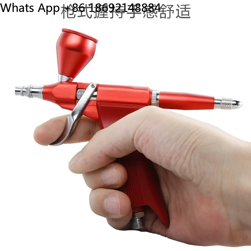 Gun type aluminum airbrush 116plus airbrush double-action model painting painting tinkering 0.3 caliber tool 3 material pot