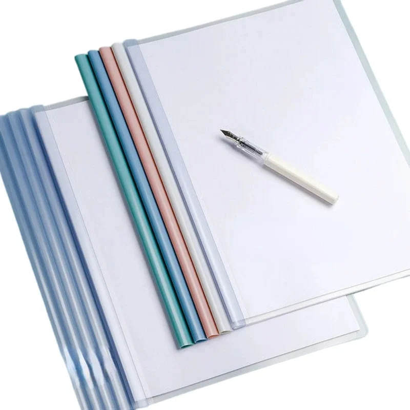 10 Stks/set Hefboombestand Met Schuifbalken 70 Vellen Map Omslag Bestand Document Organizer Binder Voor A4-formaat Papier