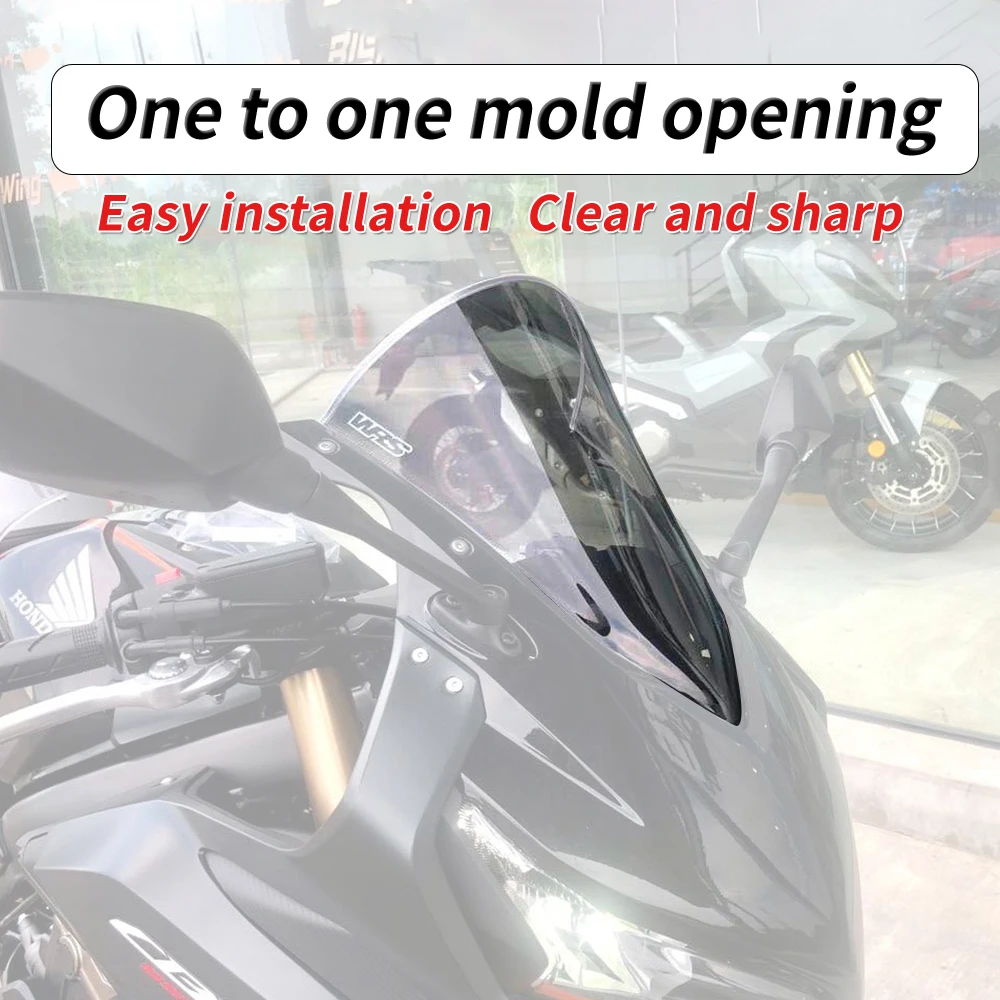 

For Honda CBR650R CBR 650R 2024 2025 Double Bubble Windscreen Screen Wind Deflectors Screen Windshield CBR650R Front Windshield