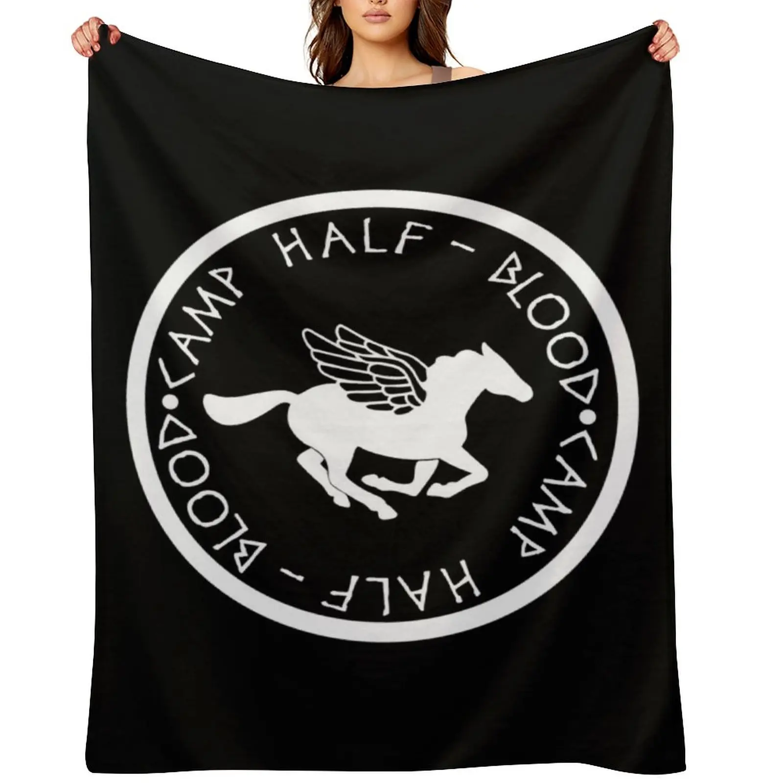 

Camp Half Blood - Cool Gift For Mom, Dad and Siblings Throw Blanket Soft Plush Plaid anime halloween Bed Blankets