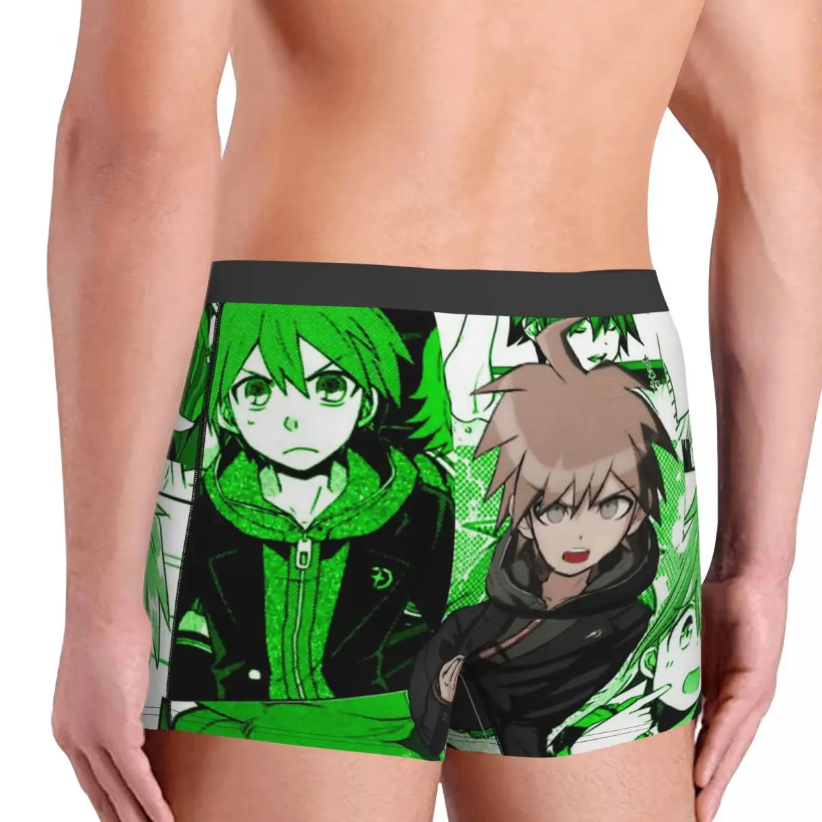 Makoto Naegi Manga Collage Danganronpa Trigger Happy Havoc Underpants Panties Men\'s Underwear Comfortable Shorts Boxer Briefs