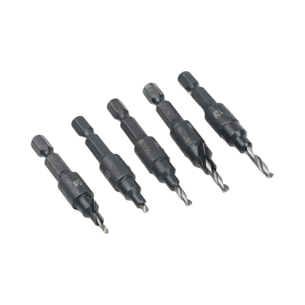 Flush Screw Hole Cutter Countersink Drill Bit Set Concealed Screw Heads Construction for versatile Woodworking Drill Bits