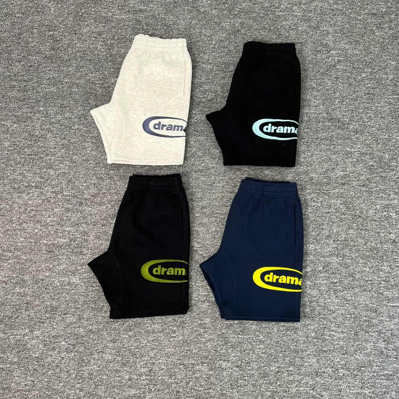 

Базовые шорты Drama Call Jorts Heawyeight, короткие брюки для мужчин и женщин, классические свободные прямые шорты с принтом этикетки, бриджи