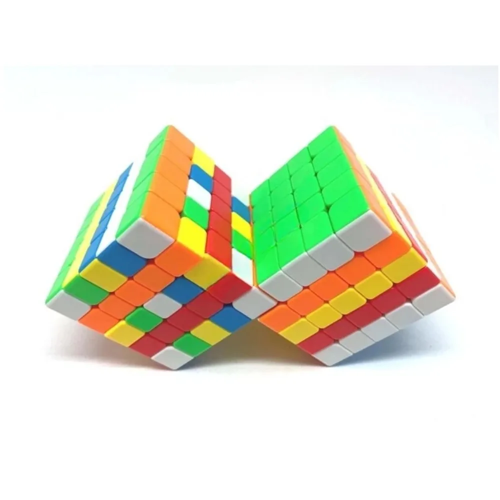 Calvin's Puzzle 5x5x5 Cube 3x3x3 4x4x4 Double Cube Stickerless Cast Coated Magic Cube Funny Toys Puzzle Packing Cubes