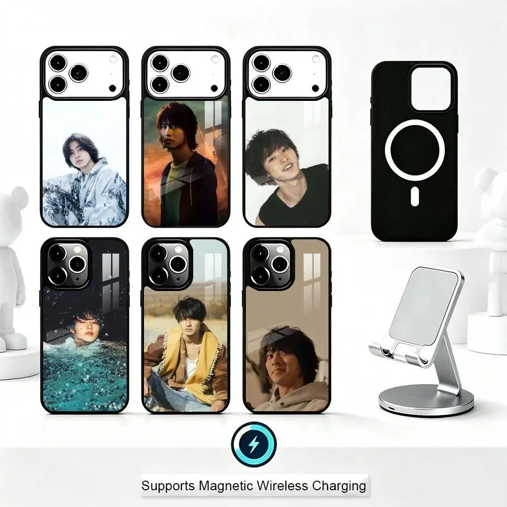

Actor K-Kento Yamazaki Phone Case For iPhone17,16,15,14,13,12,11 Plus,Pro Compatible with magnetic wireless charging