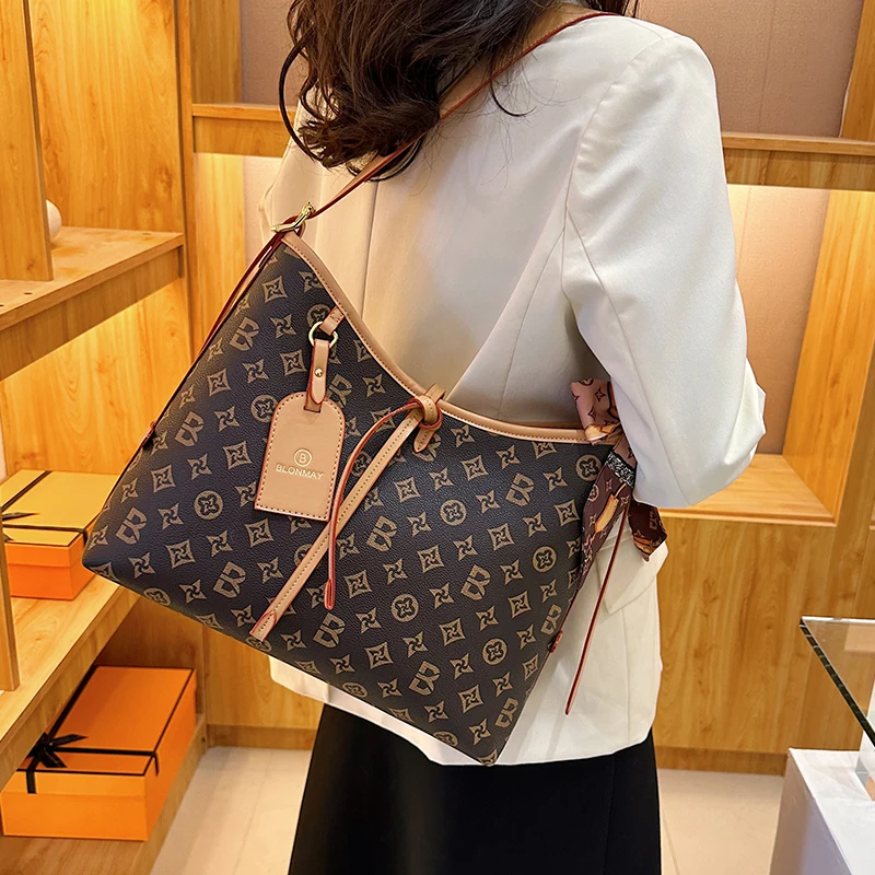 

Элегантная женская сумка через плечо, роскошная кожаная сумка, высококачественная сумка через плечо, винтажный классический дизайнерский стиль