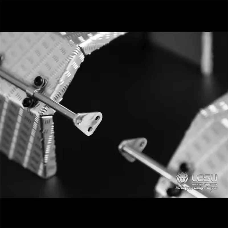 LESU Parafango Ruota Anteriore In Metallo per 1/14 Camion Tamiyaya RC Trattore Dumper Rimorchio TH02292