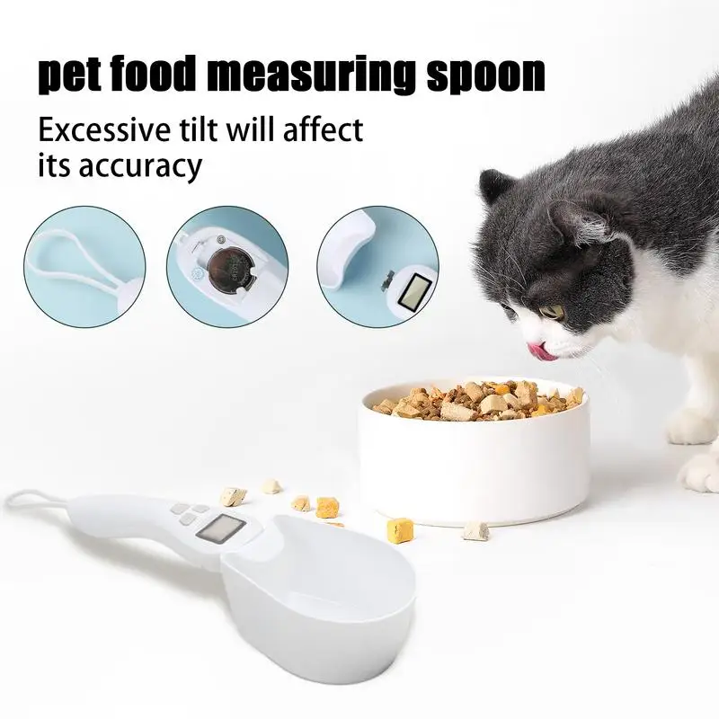 Digital Spoon Scale Coffee Bean Weighing Supplies Electronic Food Scoop Scale For Beginner Cooks Fitness Person Cat Owner Baking