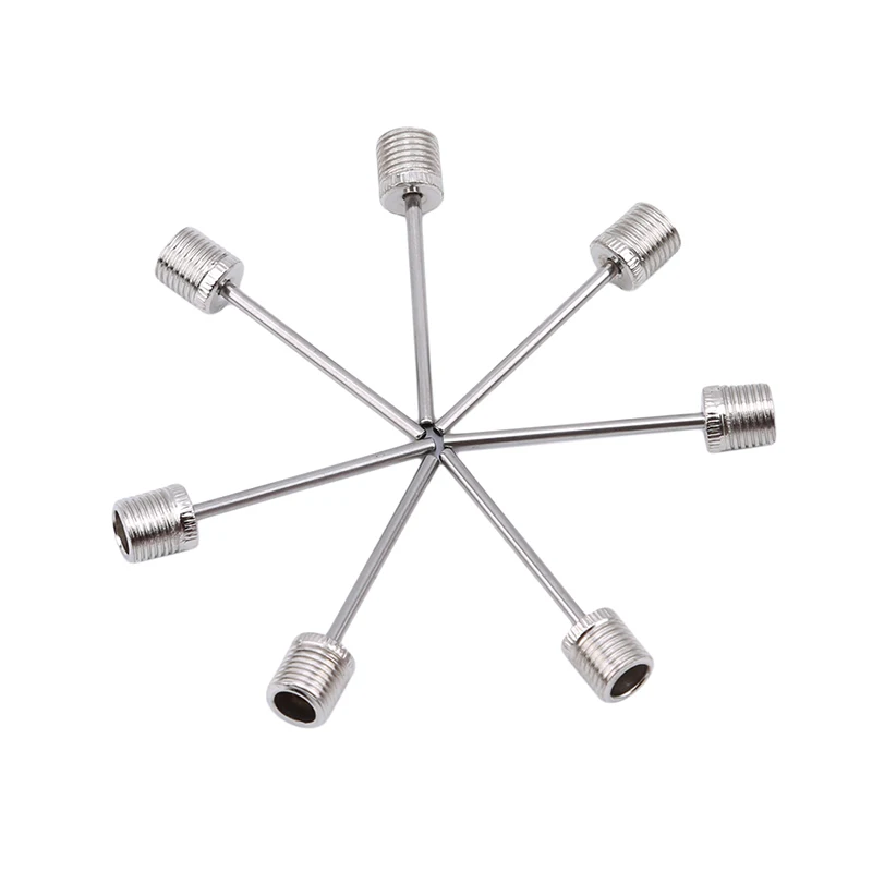 Bộ 100 Thể Thao Kim Bơm Bóng Cho Bóng Đá Chơi Bóng Rổ Bóng Đá Bơm Hơi Không Van Thép Không Gỉ Bơm Pin