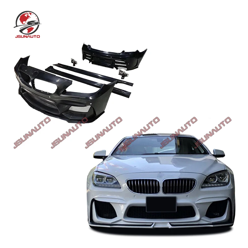 

WD Style Body Kit For BMW 6 Series Front Bumper Rear Bumper Side Fender Skirts For F06 F12 F13 640i Sedan Facelift Kit