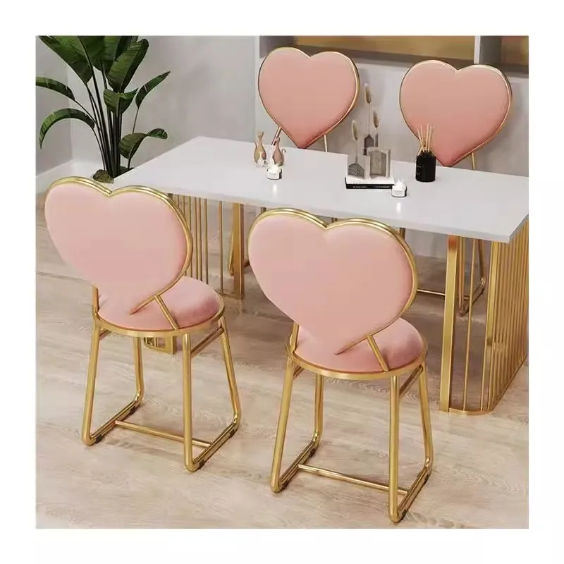 

Light Luxury Makeup Chair Internet Celebrity Backrest Girl Cute Bedroom Butterfly Makeup Stool Dresser Dressing