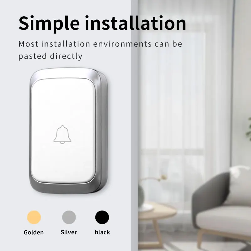 EZHEN Smart Home Wireless Doorbell 300M Long Distance Door Bell 36 Ringtones High Volume Door Chime Kit For Home Office Store