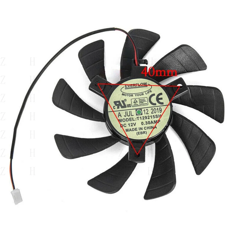 Вентилятор охлаждения Z для ZOTAC GTX 1050 GeForce GTX 1050 Ti Mini GTX1050 T129215SH 85 мм Вентилятор охлаждения Z для ZOTAC GTX 1050 GeForce GTX 1050 Ti Mini GTX1050 T129215SH 85 мм