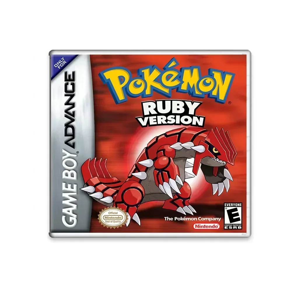 Mehrere Versionen der GBA-Spielbox der American Pok é Mon-Serie mit 32-Bit-Videospielkassetten. Kein Handbuch verfügbar – Detail 4