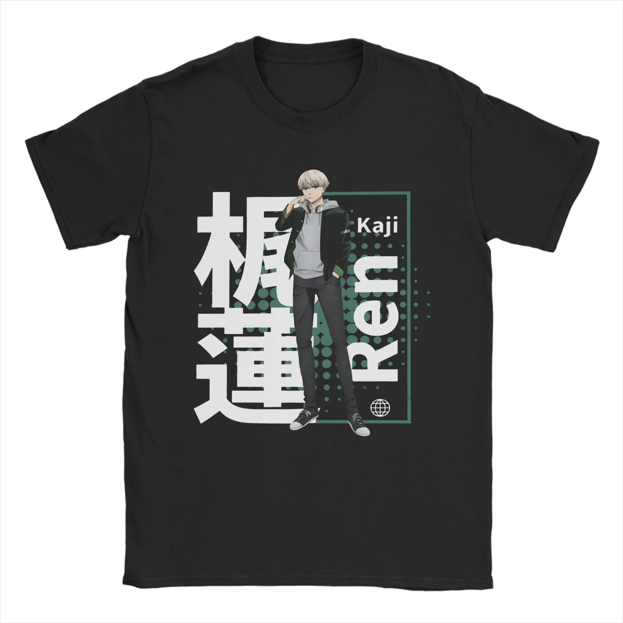 Ren Kaji Wind Breakers Men T Shirts  Fashion Tee Shirt Short Sleeve Crewneck T-Shirt 100% Cotton 4XL 5XL 6XL Clothing
