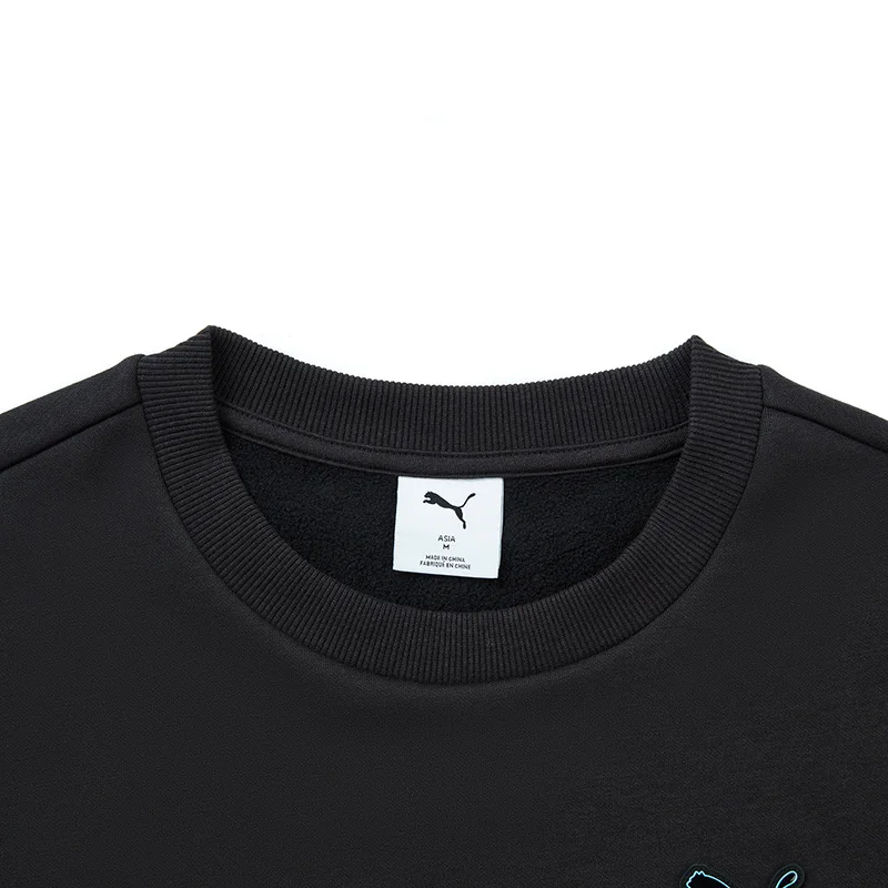 Puma Black Men's and Women's Sportswear Casual Knitted Sweatshirt 63572401