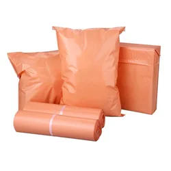 50pcs/Lot Powdery Orange Plastic Envelope Shipping Bag Post Transport Bags Storage Bags Courier Plastic Packaging Bags