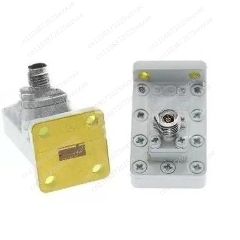Convertisseur coaxial WR28/2.92 femelle vers guide d'ondes orthogonal |   FBP320 (RWR28K02), 26,3-40 GHz, Aluminium économique