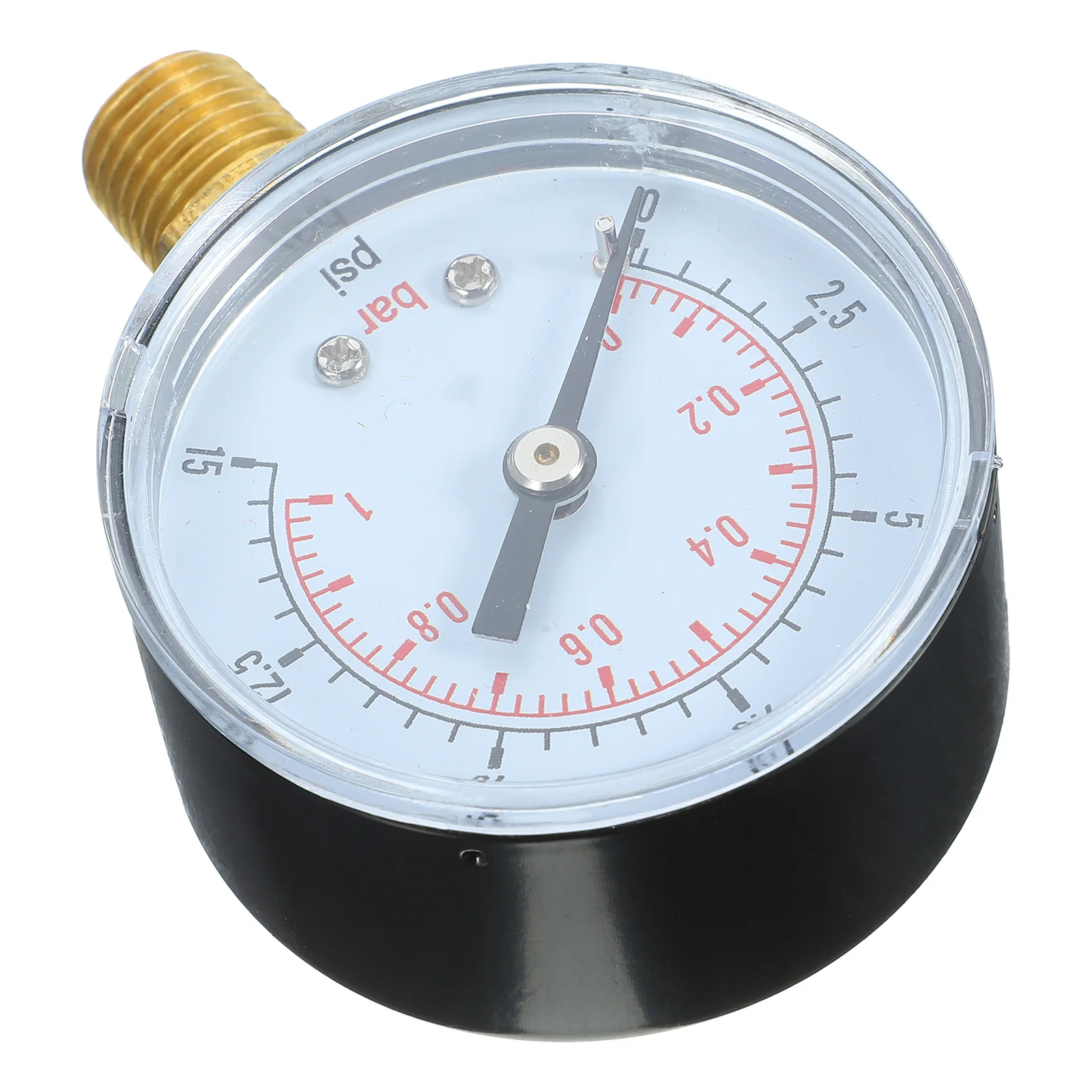 

50Mm Pressure Gauge 0-15 Psi 0-1 Bar Double Scale Npt Thread Compressed Air Pressure Gauge Metal Case For Psi Bar