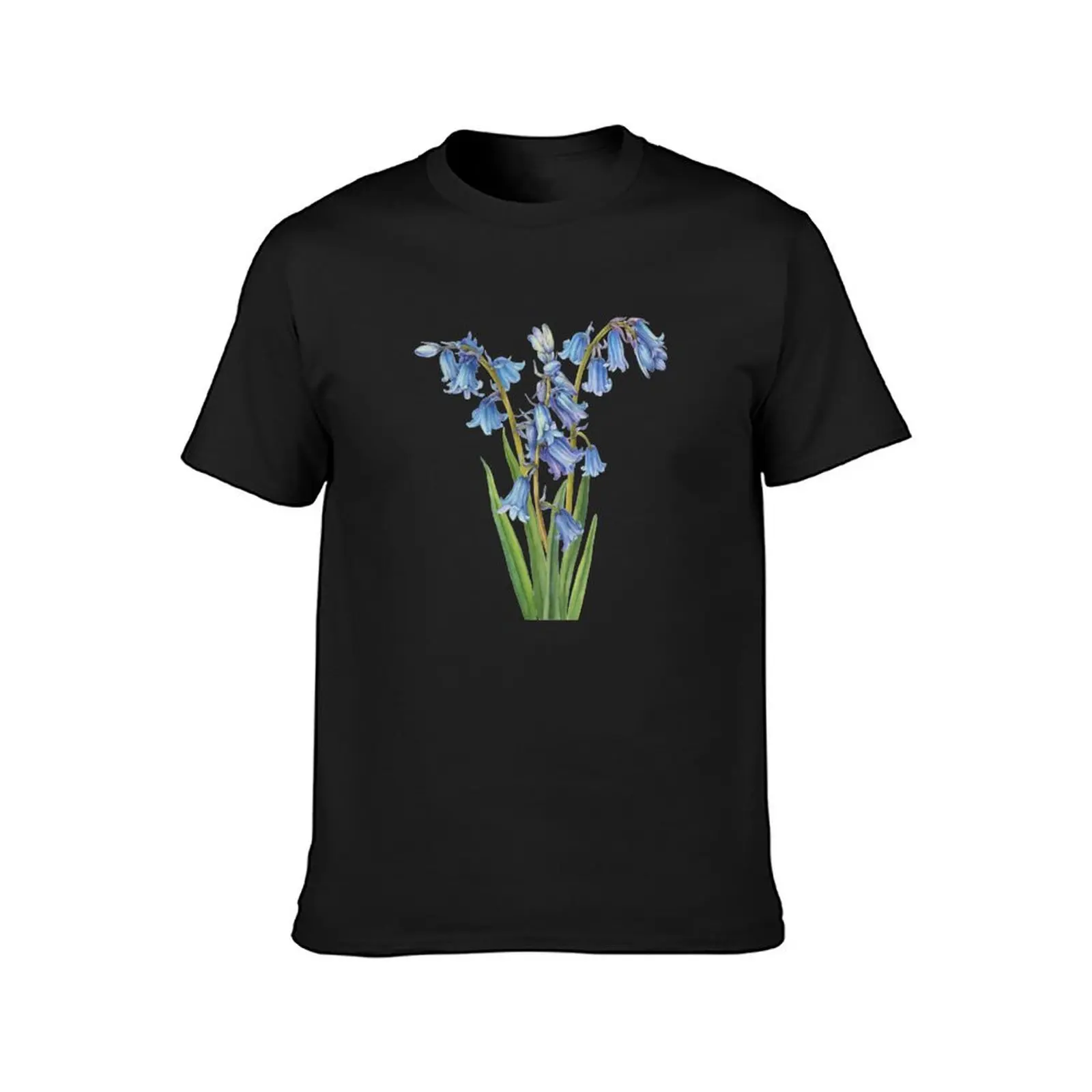 bouquet with blue bluebell flowers T-Shirt heavyweights cute clothes Aesthetic clothing men workout shirt