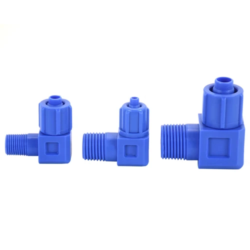 Imagen 2 del producto Conector de plástico de ajuste rápido, protección contra la corrosión, rosca azul de traquea, juntas de codo, accesorios rápidos neumáticos de PL8-02