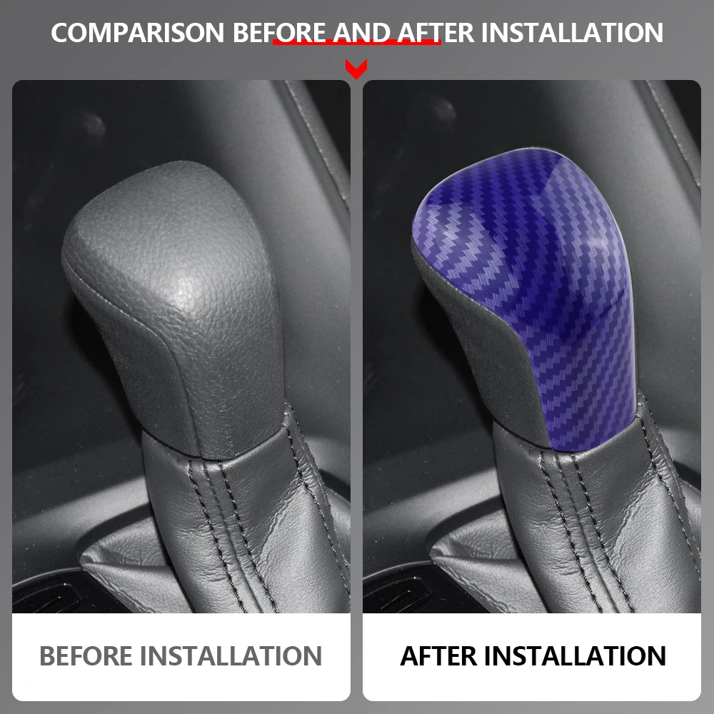 Car Gear Shift Knob Sticker Cap for Toyota Camry Corolla Avalon E210 2021 - 2023 Gear Head Cover Interior Accessories