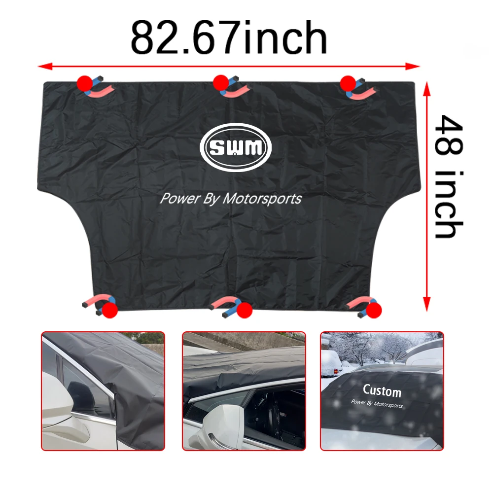 Magnetic Car Front Windscreen Snow Cover Automobile Sunshade Cover For SWM G01 G05 Swm X3 X7 EROE X2 G01F G03F Shineray SUV 2024