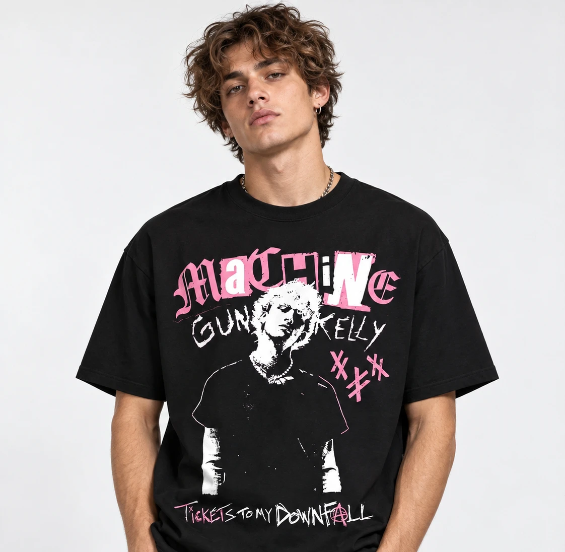 MGK Machine Gun Kelly Cotton Tshirt Unisex Women Fans Essential Short Sleeve Fashion Tee Luxury Classic Retro Vintage Streetwear