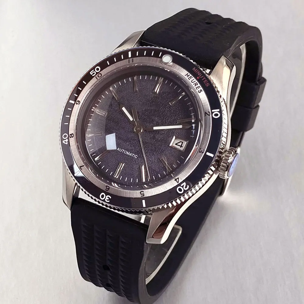 40mm Matte Blue Dial  Blue Bezel 200m Waterproof Japan Automatic NH35A Movement Sapphire Glass Men Diver WristWatches