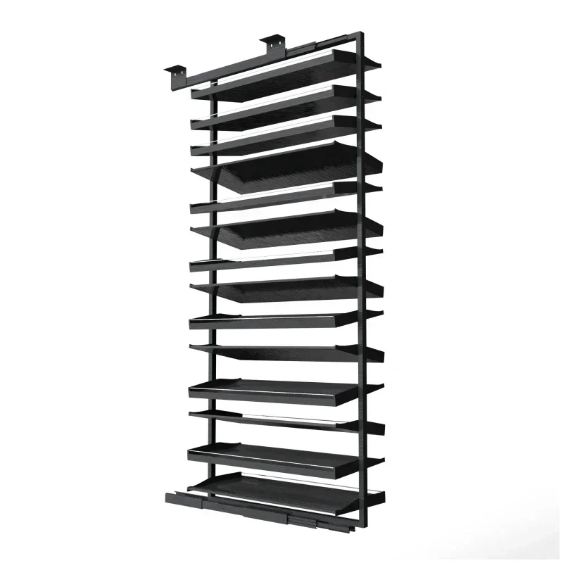 Rotating shoe rack cabinet, wardrobe storage rack, pull-out shoe rack, hardware push-pull shoe rack