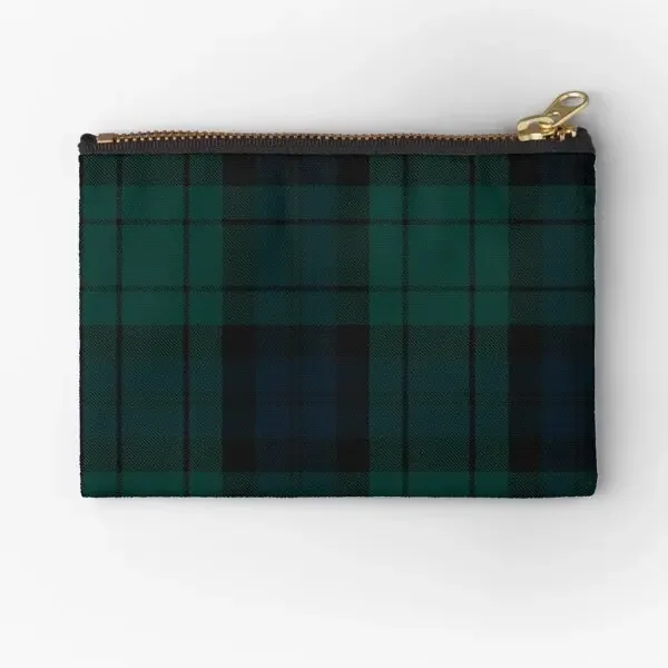 Black Watch Tartan  Zipper Pouches Key Women Packaging Men Money Wallet Underwear Storage Small Cosmetic Socks Pocket Coin Pure