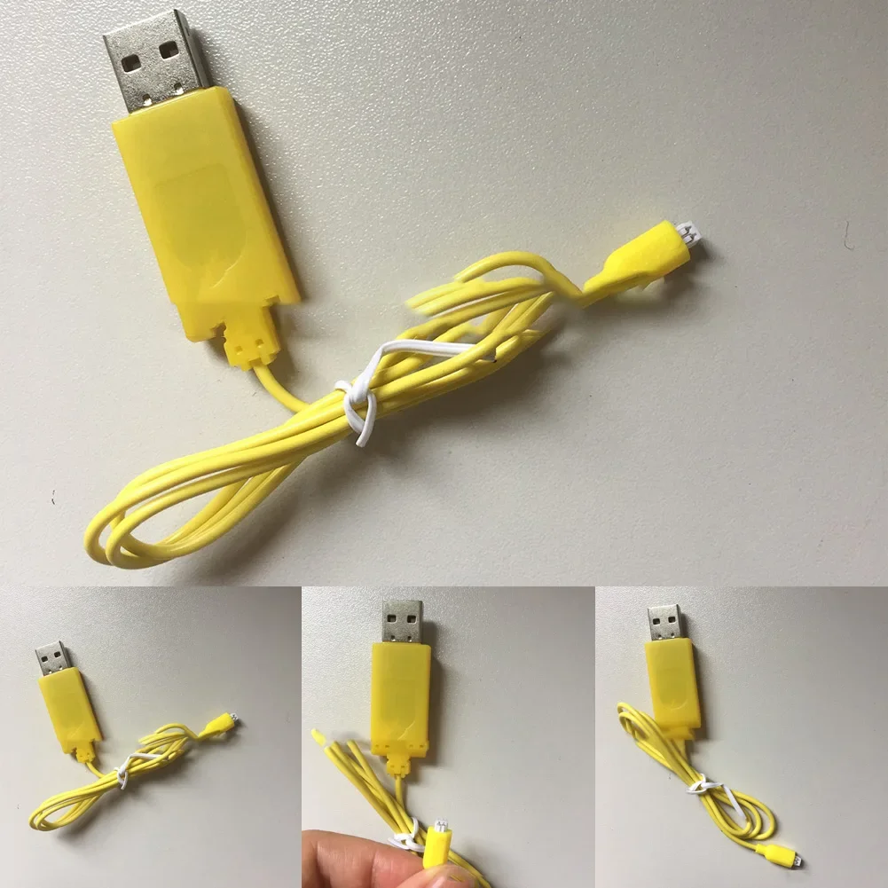 USB Charging Cable For RC Car Quadcopter Charging Cord Wire Mini Charger Charging Cable Parts Yellow