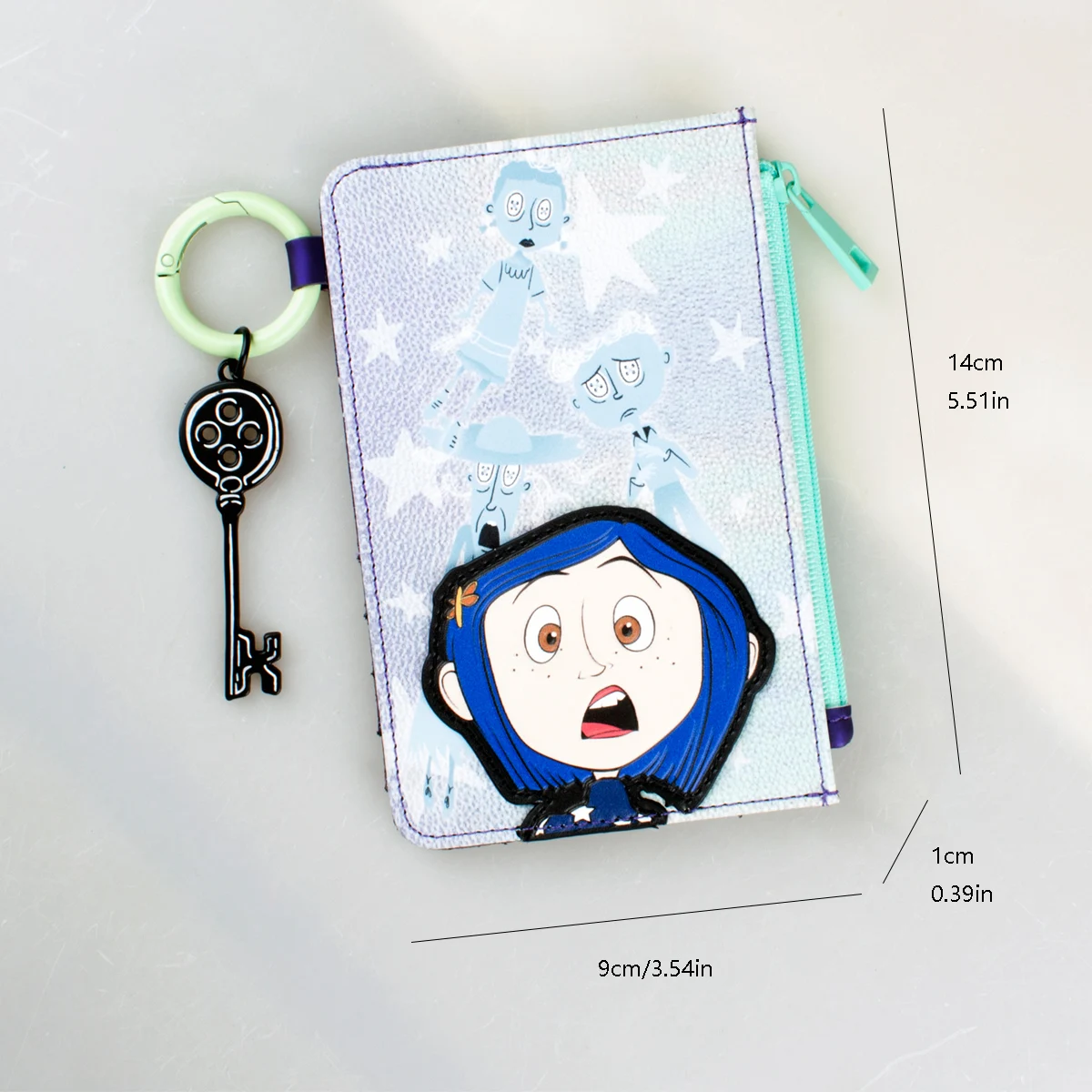 محفظة بسحاب مطبوع عالية الجودة، محفظة عملات معدنية عصرية لحامل البطاقات الفردية