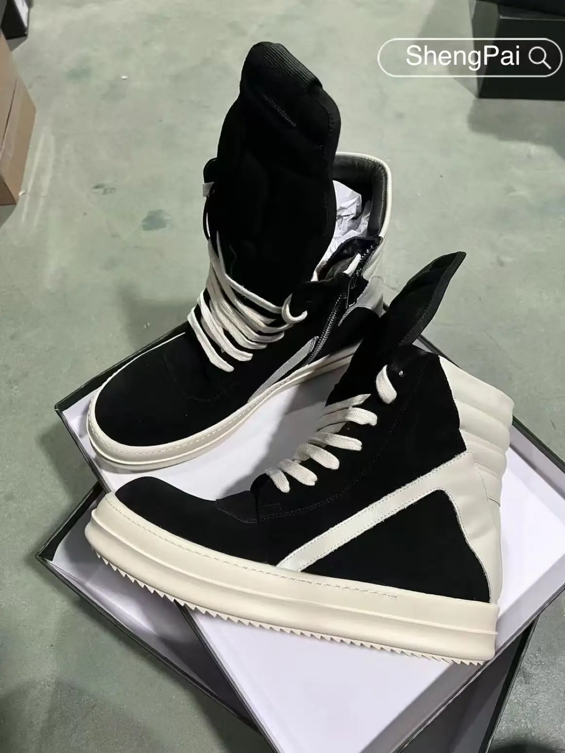 

Ricks Black Suede Inverted Triangle Men's Casual Shoes Owens Luxury Brands Men's Sneakers High Top Women's Boots & Shoes