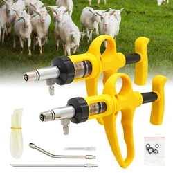 5ml 10ml Automatic Continuous Syringe Animal Adjustable Syringe Chicken Bird Poultry Durable Vaccine Injector Veterinary Tool