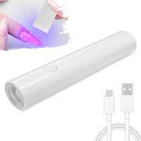 Quick Dry Nail Phototherapy Machine UV LEDs 3W Gel Polish Nail Dryer Lamp USB Plug-In Manicure Machine Salon Equipment