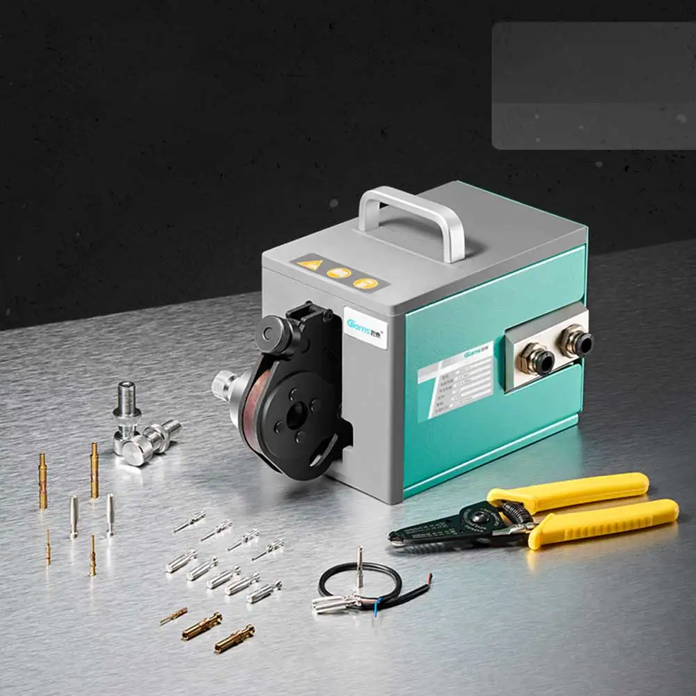 

GNQ1-4 Pneumatic Terminal Crimping Machine Aviation Pin Crimping Tool Cold Press Positioning Machine four-core coaxial 0.08-6mm2