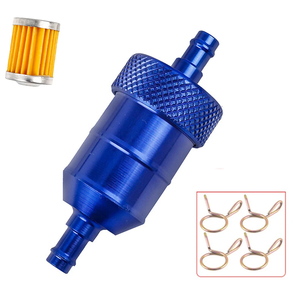 Compact Fuel Filter Aluminum Fuel Filter Easy Installation Efficient Filtration Compact Motorcycle Fuel Filter