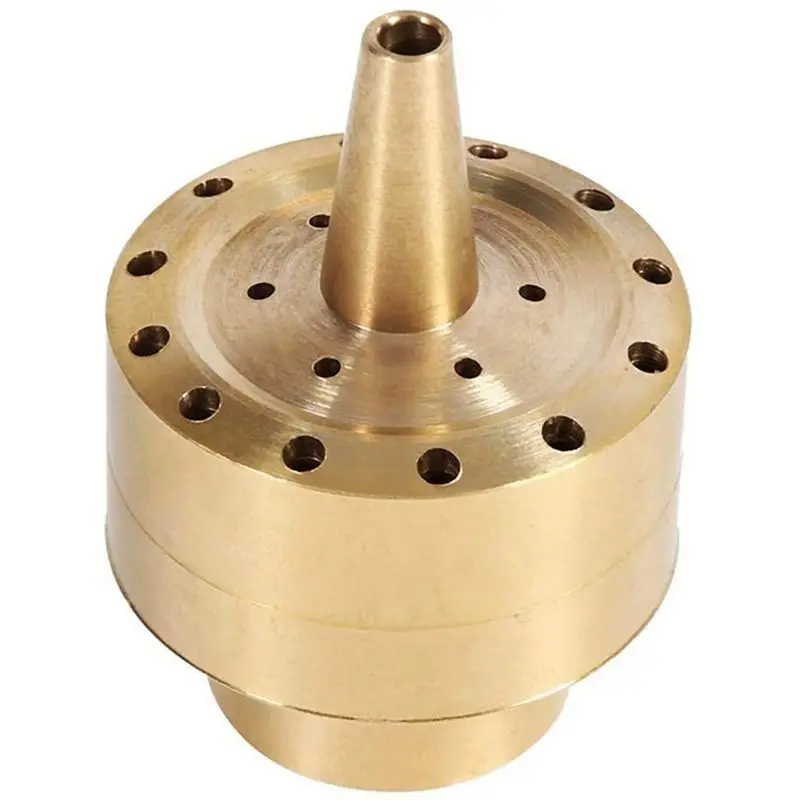 [NEWA64Z!】 Fountain Nozzle Heads,Brass Column Multi Direction Jet Pond Fountain Water Spray Sprinkler Head Garden(3/4 Inch)