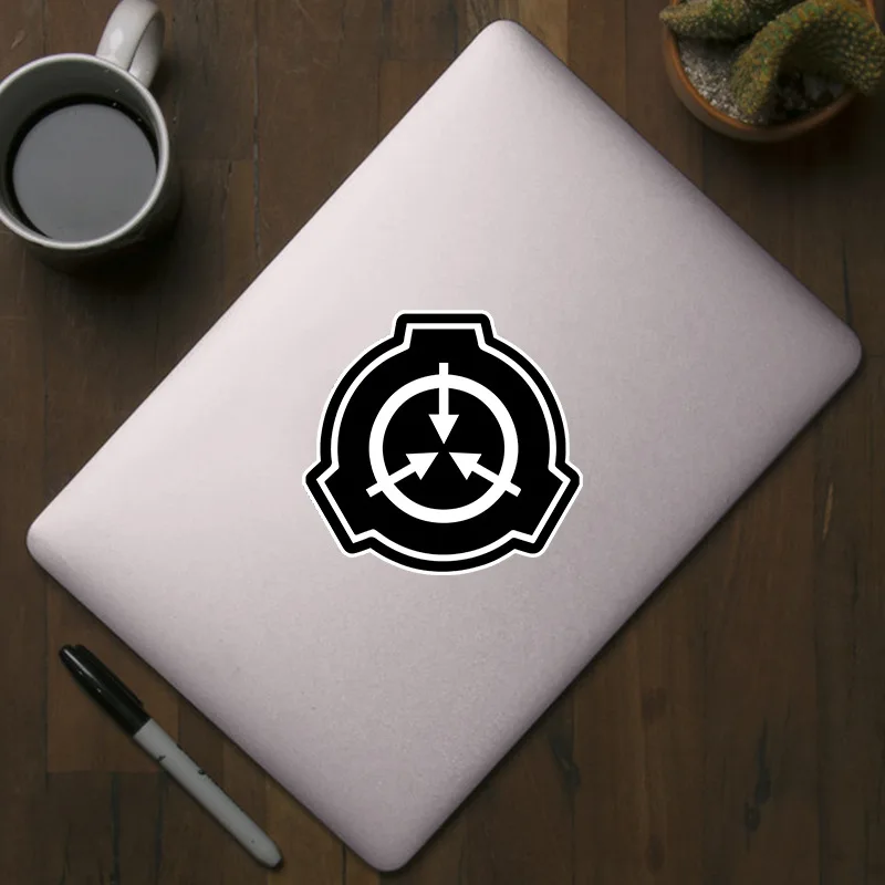 Scp-オートバイ,ヘルメット,スケートボード,荷物,コンピューター用のPVC粘着ステッカー5枚セット