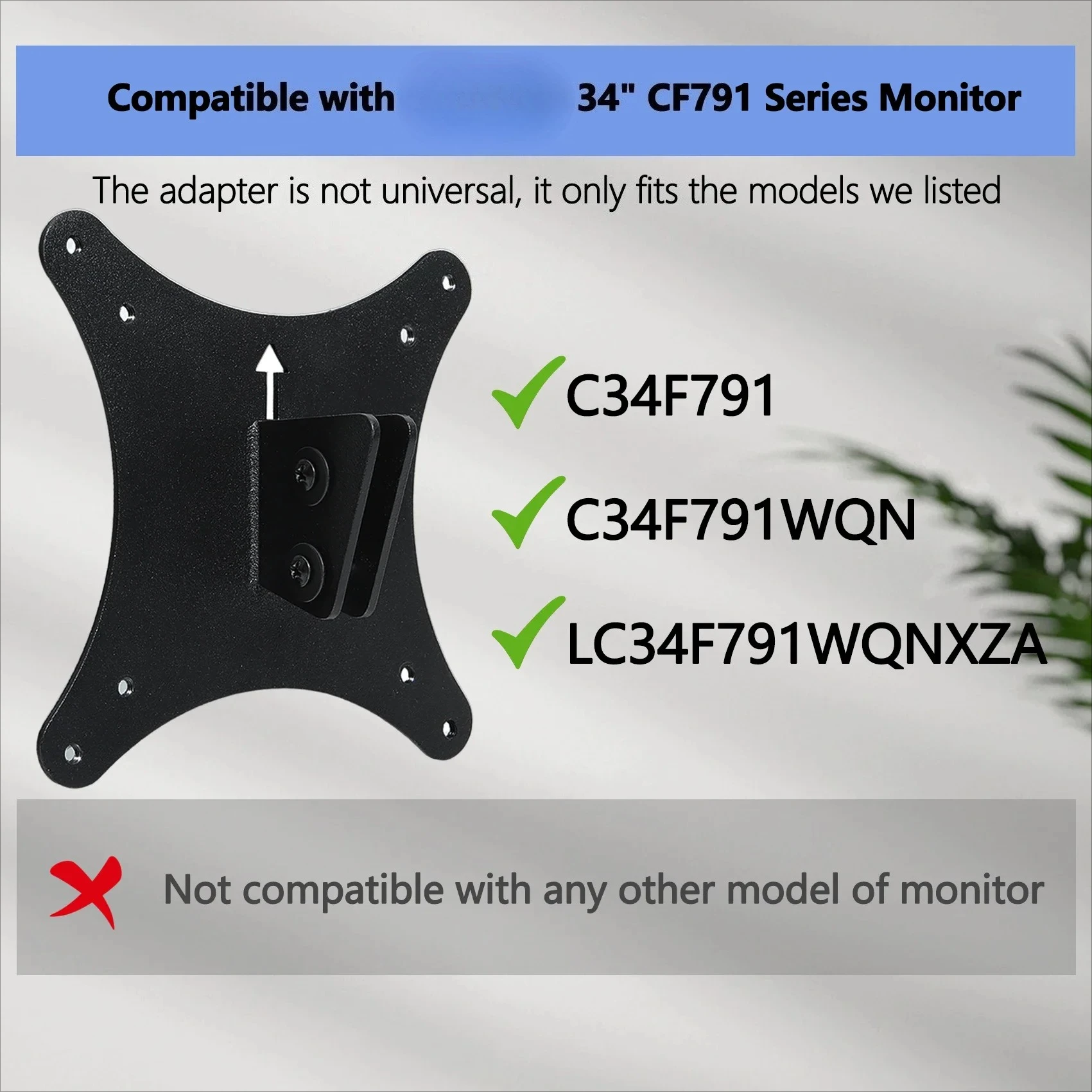 Brand NEW Wall Mount VESA adapters Bracket for Samsung CJ79 CF79 C34 LC34 series CJ791 CF791 C34J791 C34F791 LC34J791 LC34F791