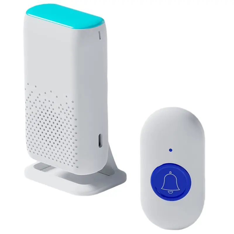 New D320 Flash Vibration Wireless Doorbell Smart Elderly Pager Waterproof Wireless Emergency Pager Nurse Alert System-Y41A