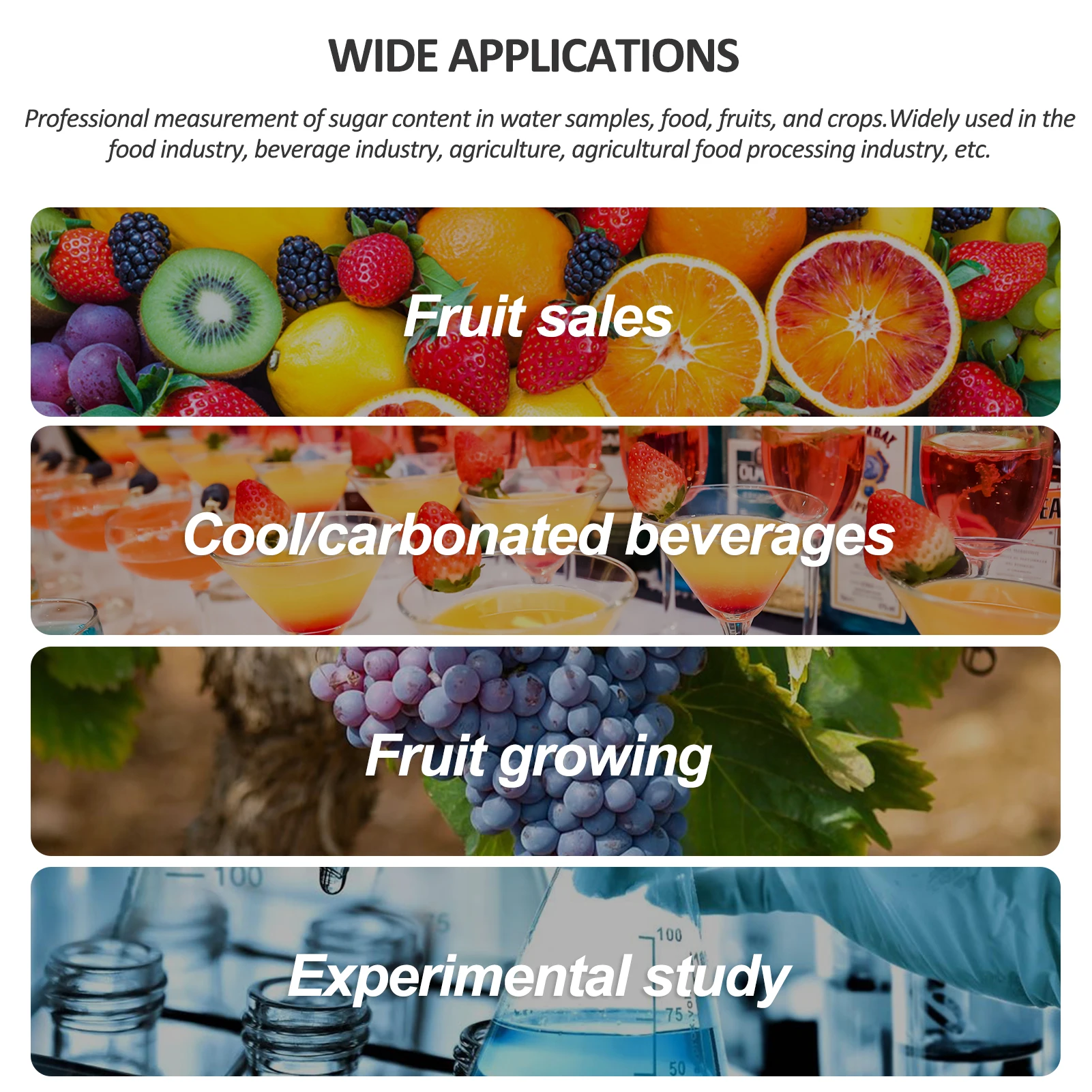 Refractómetro Brix Digital LCD de EMSZ-J, refractómetro de miel, Detector de concentración de azúcar, compensación automática de temperatura Brix