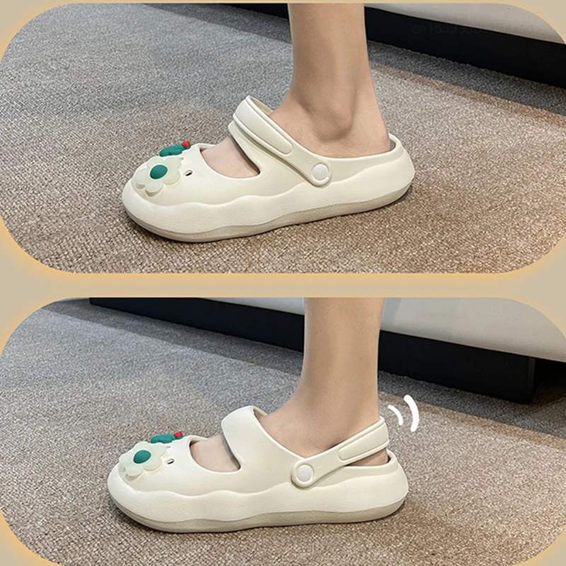 Xiaomi Summer Women Clogs Shoes Slippers Soft EVA Light Beach Sandals Thick Sole Slipper Shoes Outdoor Ladies Casual Home Slides