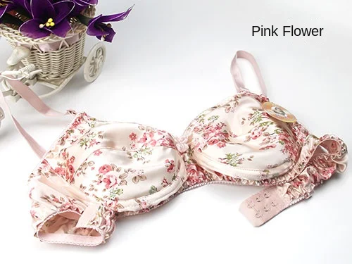 Sexy Bra Wire Free Mulberry Silk Cotton Lining Everyday Unlined Bras Women\'s Bras Sale