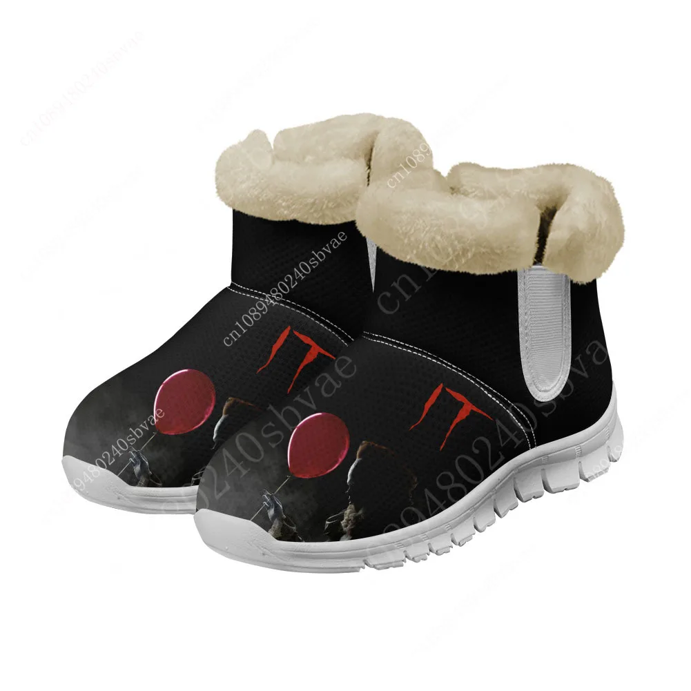 

It Movie Pennywise the dancing clown Snow Boots Mens Womens Teenager Shoes Keep Warm High Quality Couple Sports Custom Sneakers