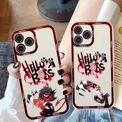 H-Helluva Boss Cartoon Phone Case For iPhone 11 12 Mini 13 14 Pro Max Transparent Shell