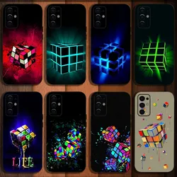 Cool Funny Rubiks Cube Phone Case For Samsung S24,S21,S22,S23,S30,Ultra,S20,Plus,Fe,Lite,Note,10,9,5G Black Soft Cover