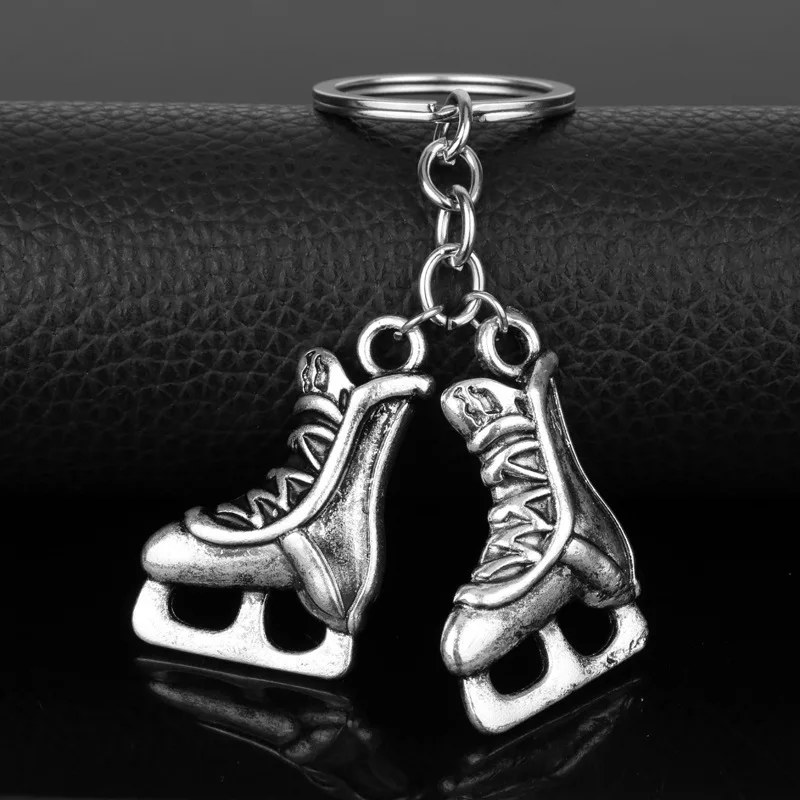 keychain skate Shoe Keychain Anime Yuri On Ice Katsuki Skating Shoe Pendant Key Rings Llaveros Men Hanging Key Buckles